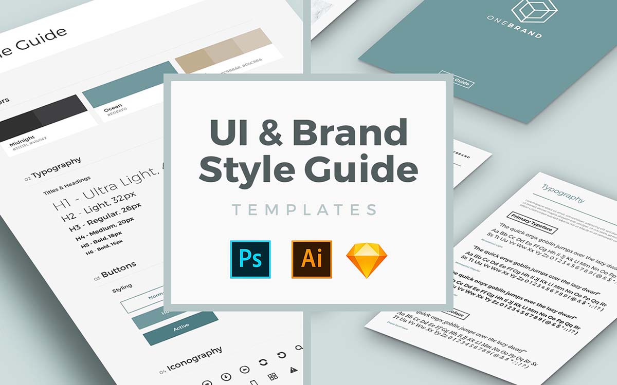 UI & Brand Style Guide Templat..