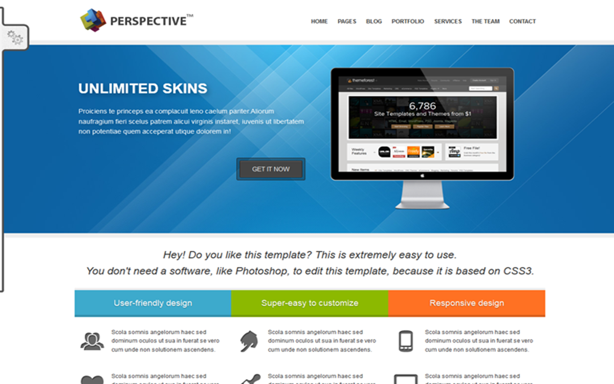 Perspective – Responsive HTML5..